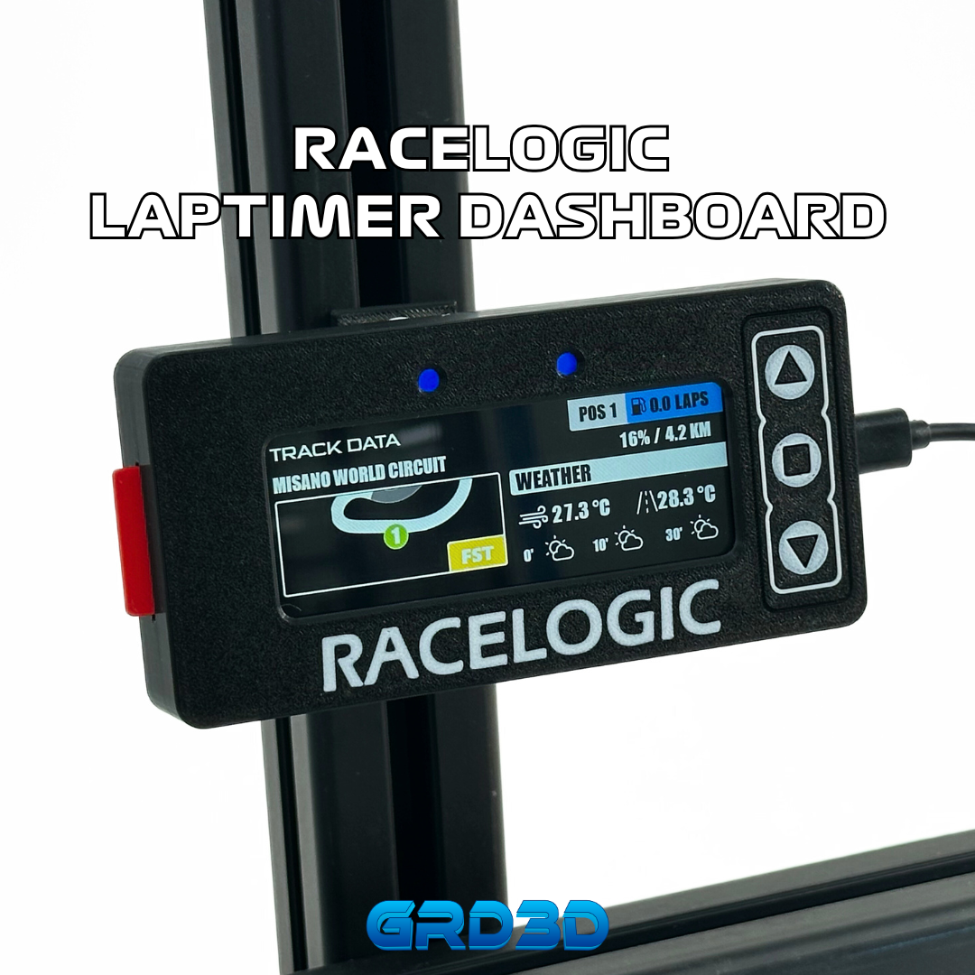 GRD3D Racelogic Lap Timer – 4” Touch Screen Display Black Version