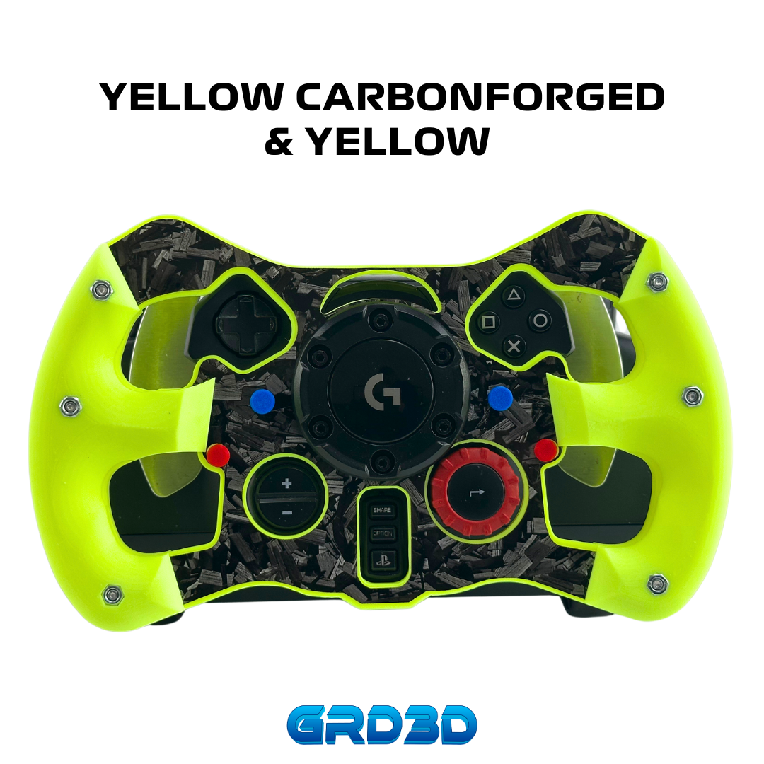 F1 Open Wheel Mod for Logitech G29 & G923 Yellow Version