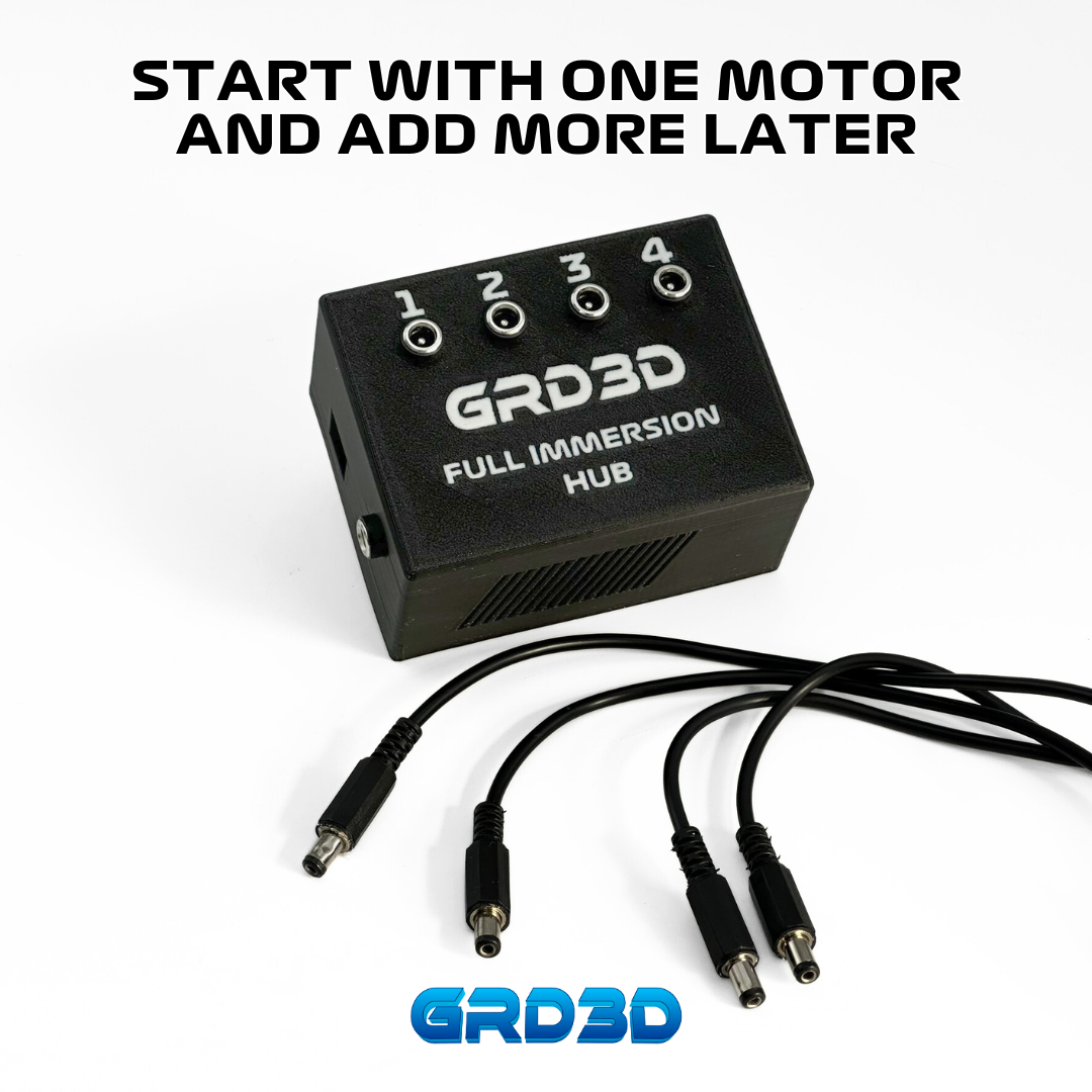 Full Immersion Kit – Modular Pedal & Seat Rumble System for Sim Racing