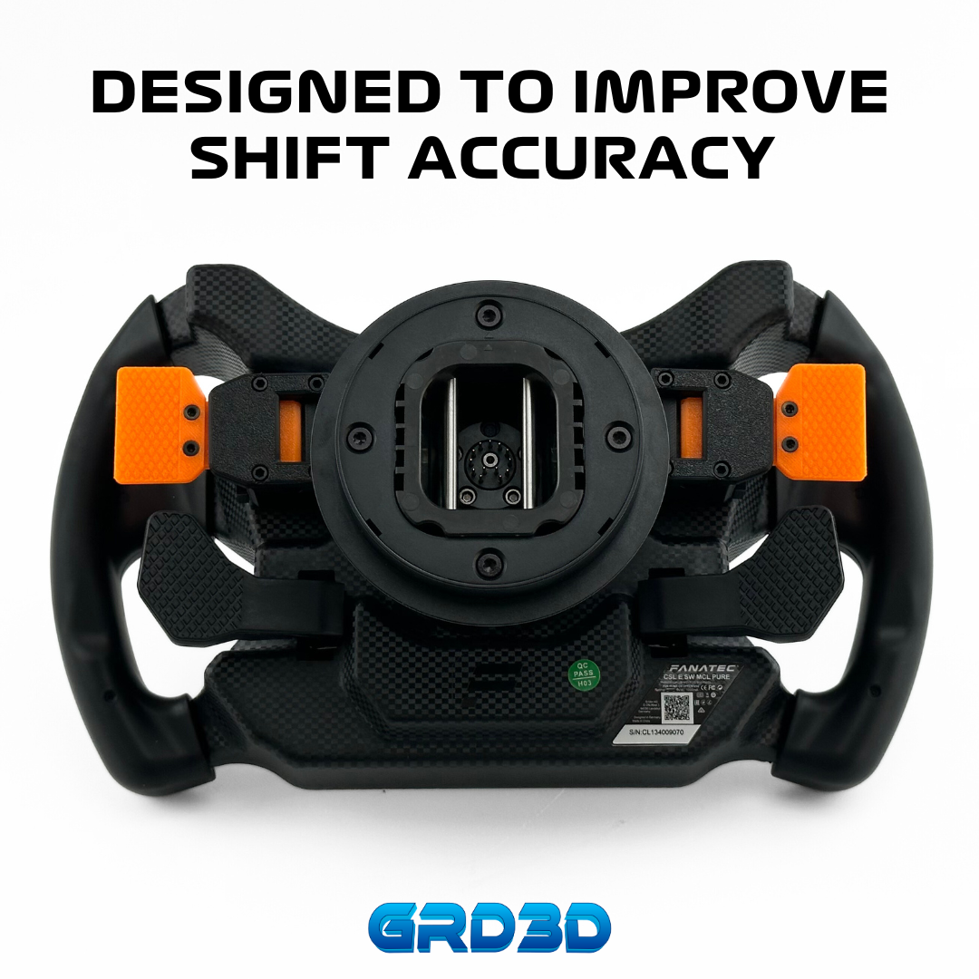 Magnetic Paddle Shifters for Fanatec McLaren GT3 (V1 & V2) – QR1/QR2/QR2 Lite Compatible