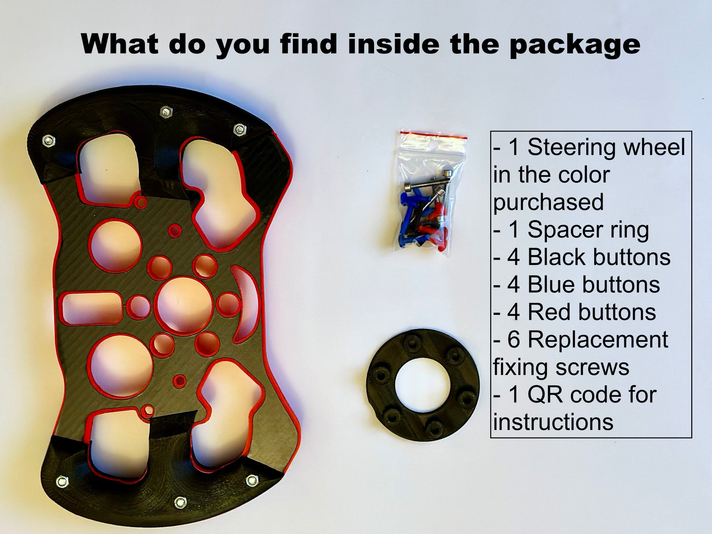 F1 Open Wheel Mod for Logitech G29/G923 BLACK