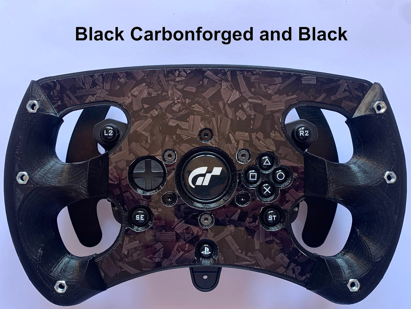 Mod de rueda abierta GT versión negra para Thrustmaster T300