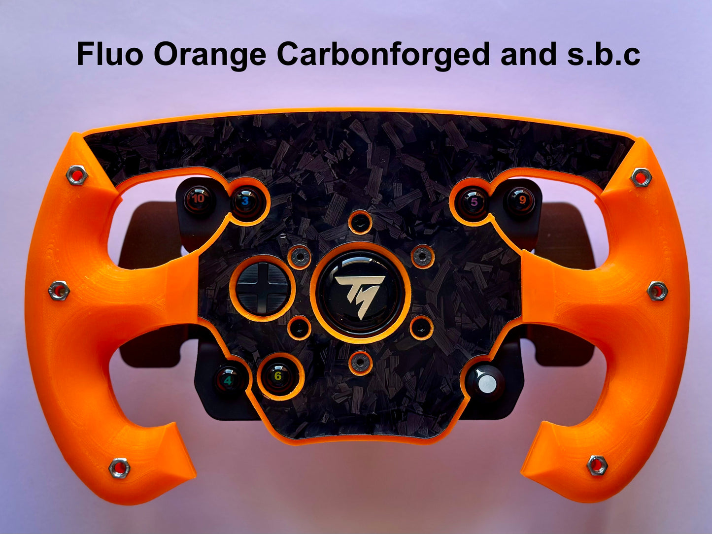 Mod de rueda abierta F1 versión naranja fluo para ruedas Thrustmaster 599/Tm