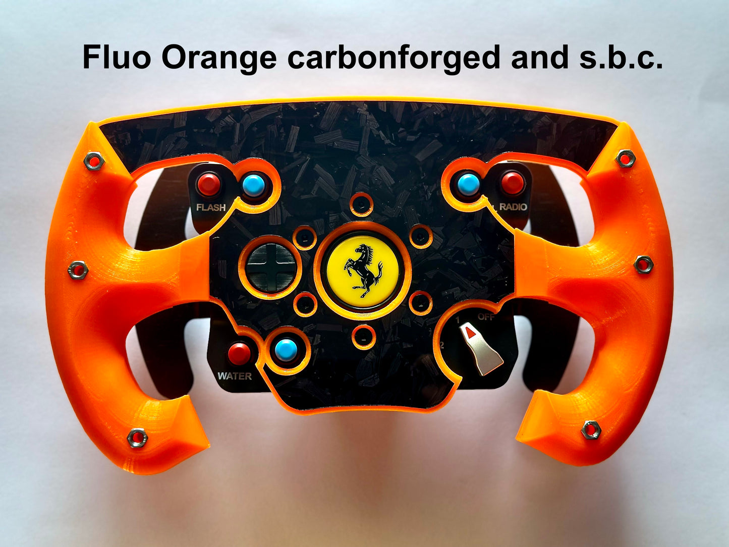 Mod Roue Ouverte F1 Version Orange Fluo pour Thrustmaster GTE