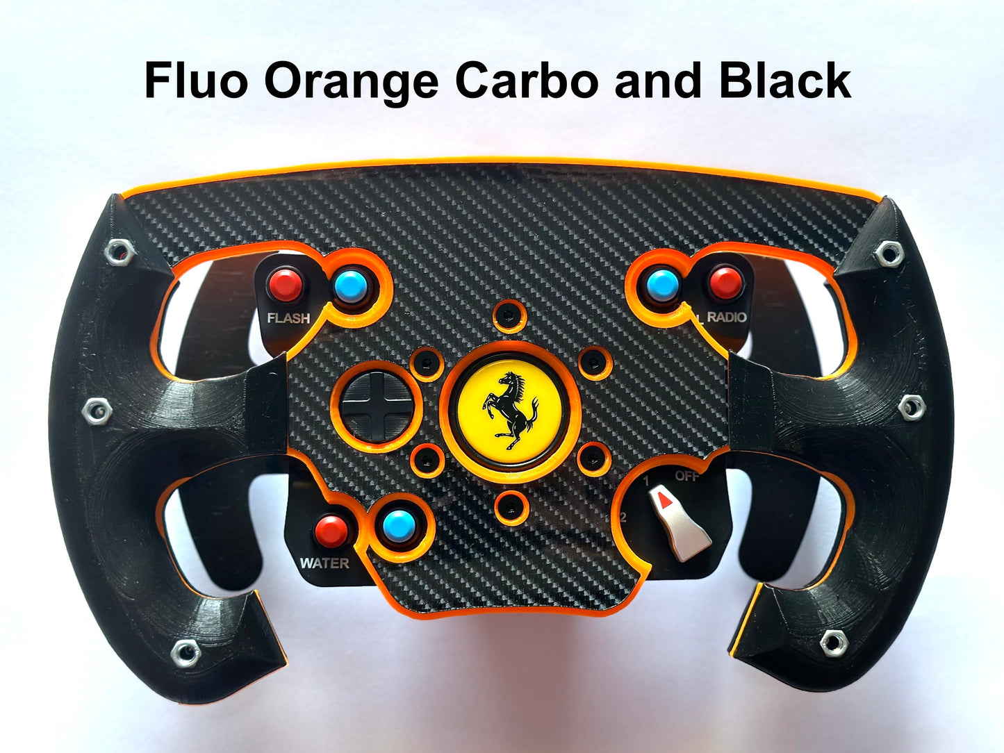 Mod Roue Ouverte F1 Version Orange Fluo pour Thrustmaster GTE