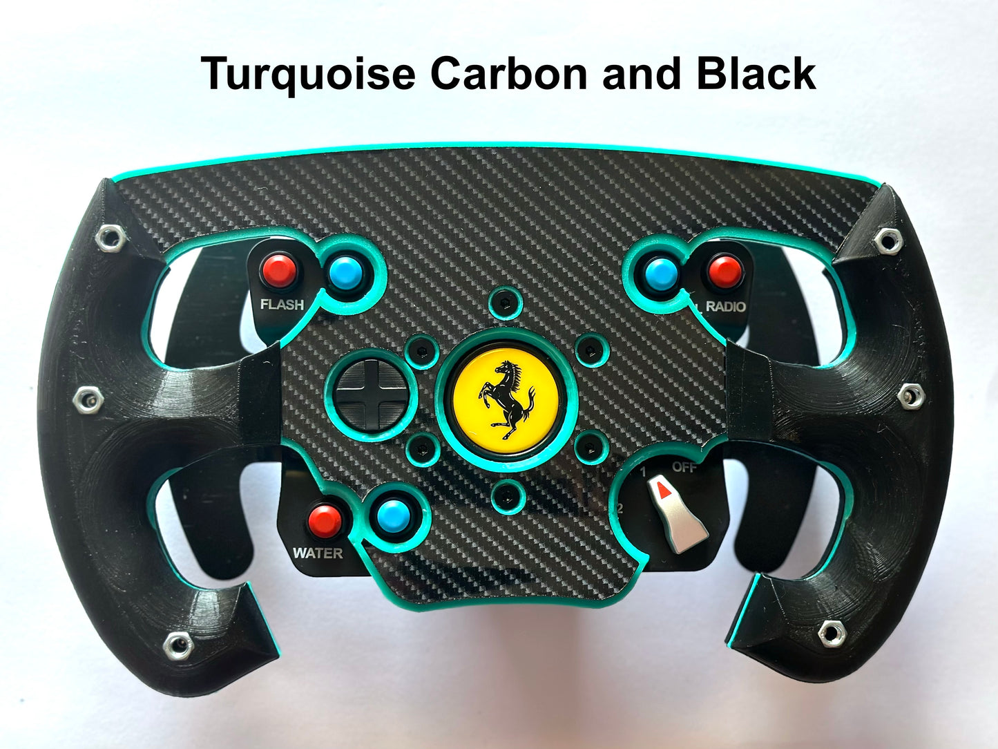 Mod roue ouverte F1 version turquoise pour Thrustmaster GTE