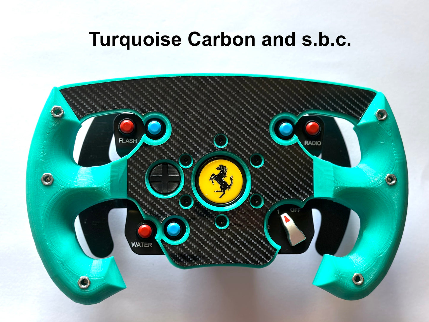 Mod roue ouverte F1 version turquoise pour Thrustmaster GTE