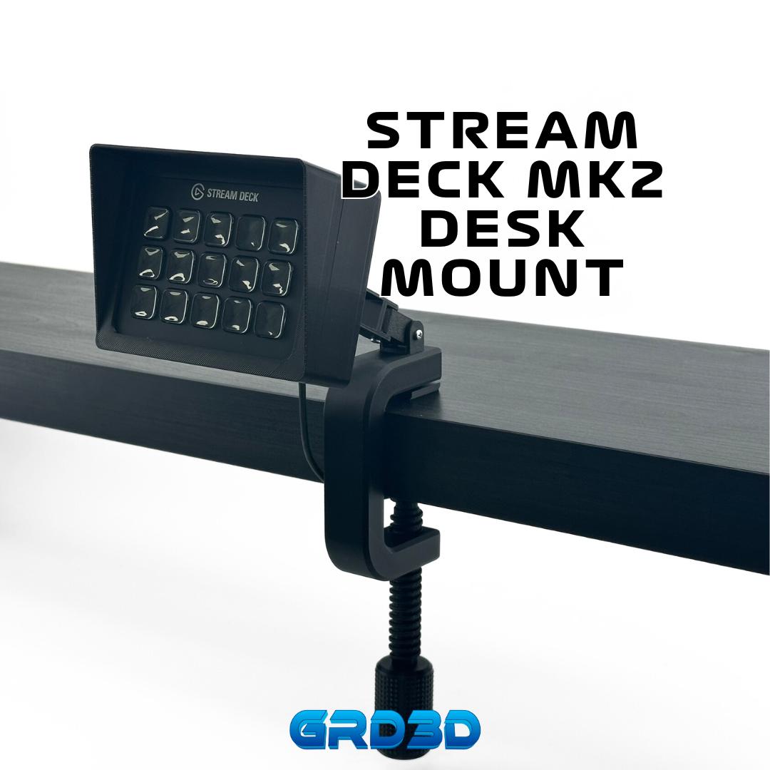 Stream Deck MK2 Triple-Axis Desk Mount with Sunshade – V2