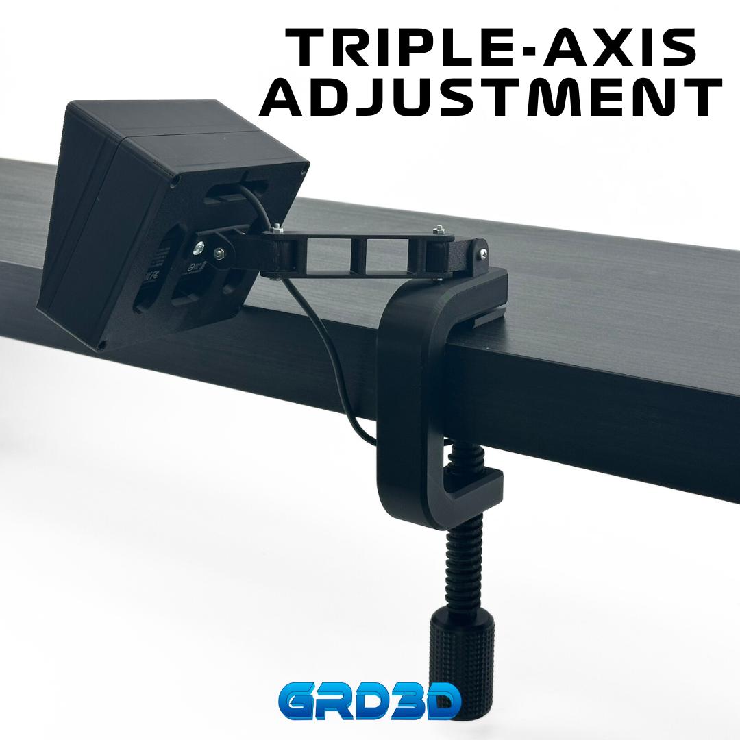 Stream Deck MK2 Triple-Axis Desk Mount with Sunshade – V2