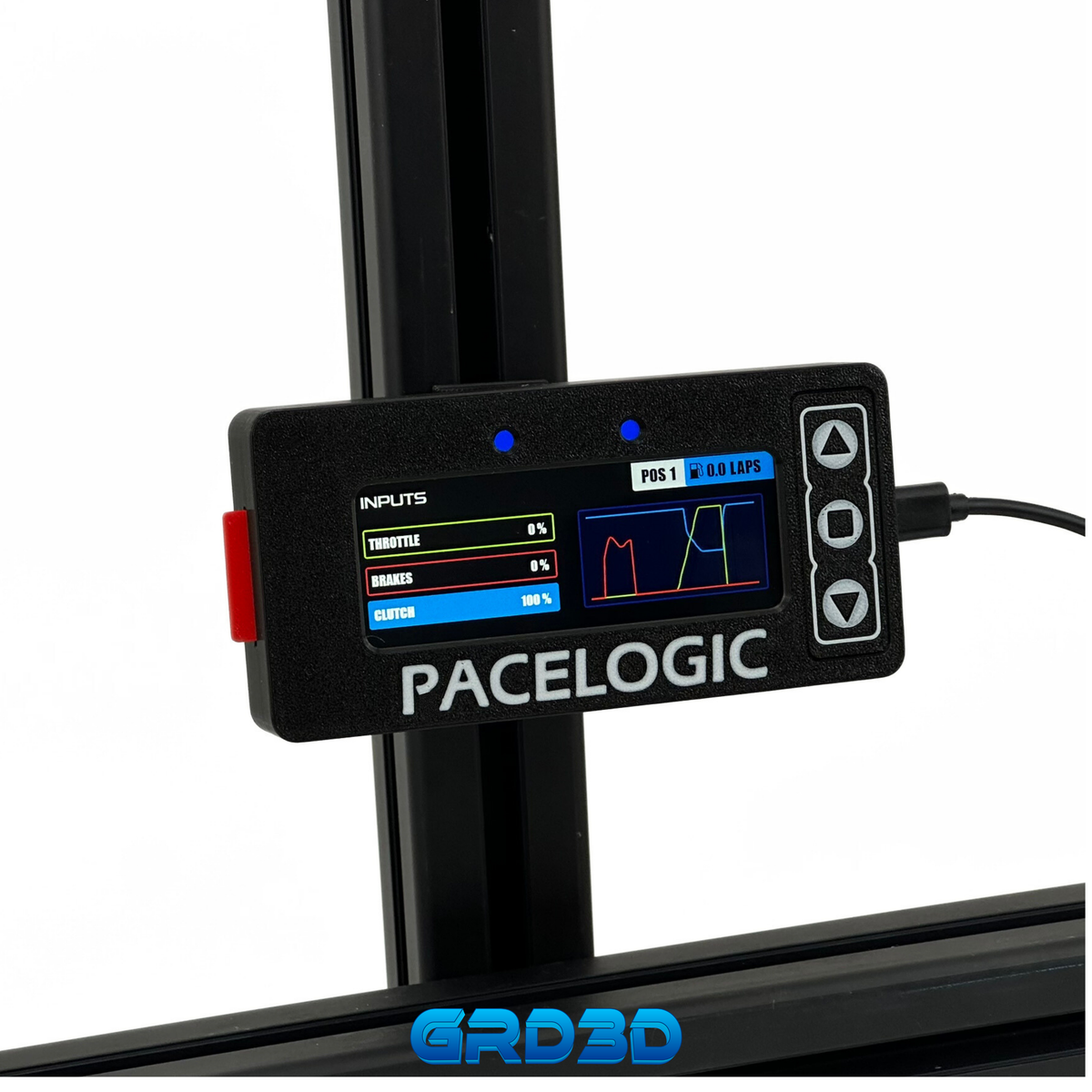 GRD3D Pacelogic Lap Timer – 4” Touch Screen Display Black Version