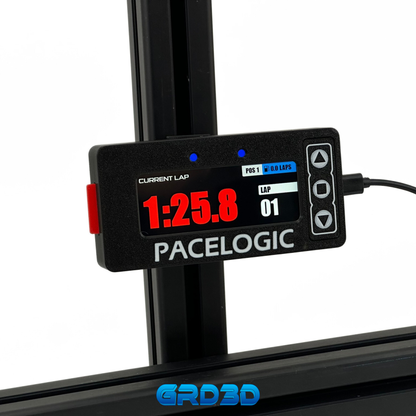 GRD3D Pacelogic Lap Timer – 4” Touch Screen Display Black Version