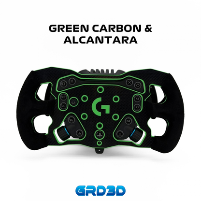F1 Open Wheel Mod for Logitech RS50 Green Edition