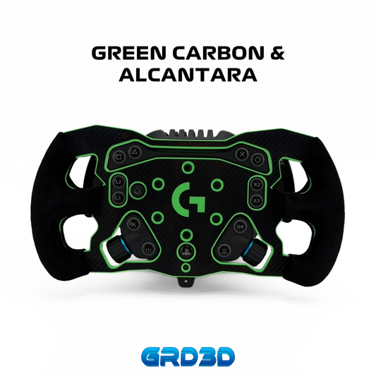 F1 Open Wheel Mod for Logitech RS50 Green Edition