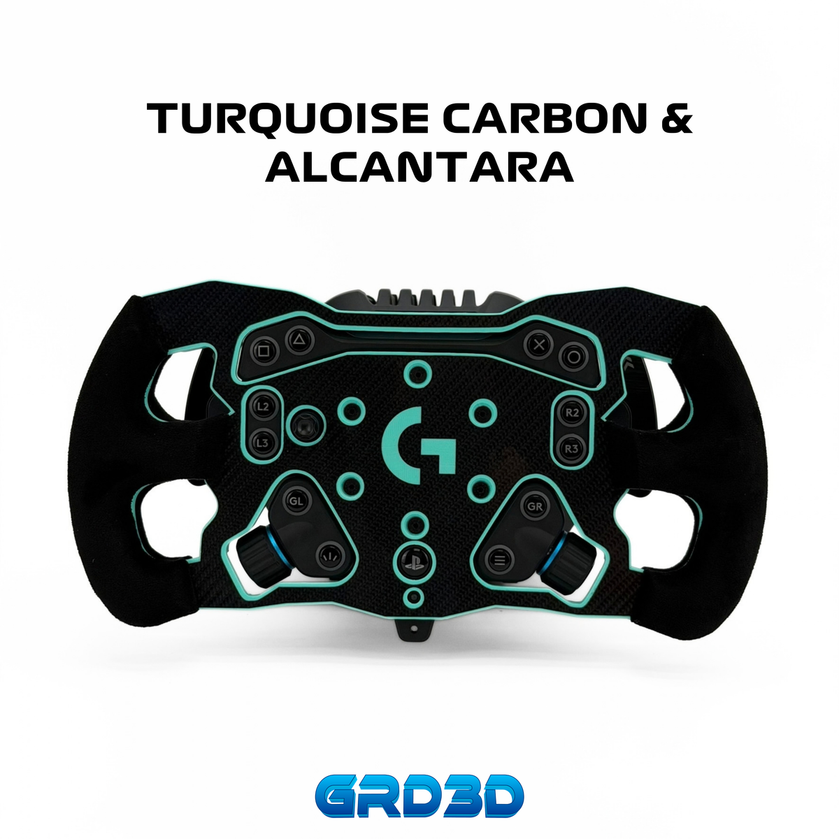 F1 Open Wheel Mod for Logitech RS50 Turquoise Edition