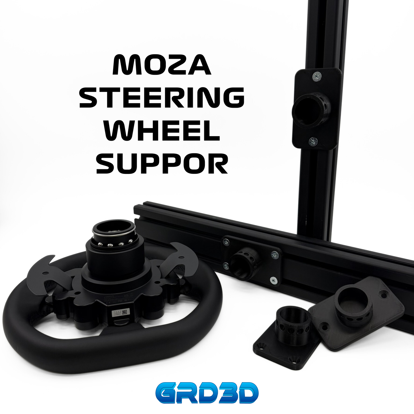 Moza Wheel Support for Aluminum Profile Rigs