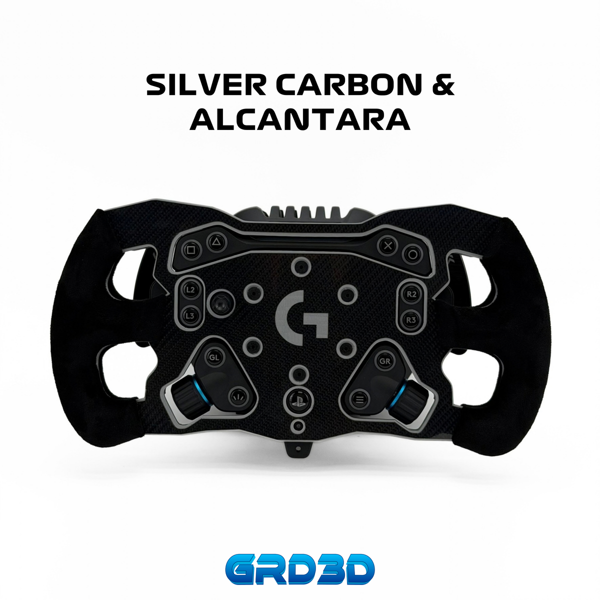 F1 Open Wheel Mod for Logitech RS50 Silver Edition