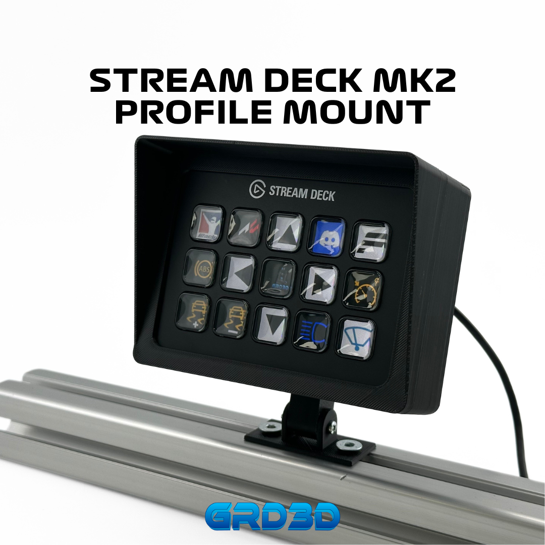 Stream Deck MK2 Triple-Axis Mount for Aluminum Profile Sim Rigs – V2 ...