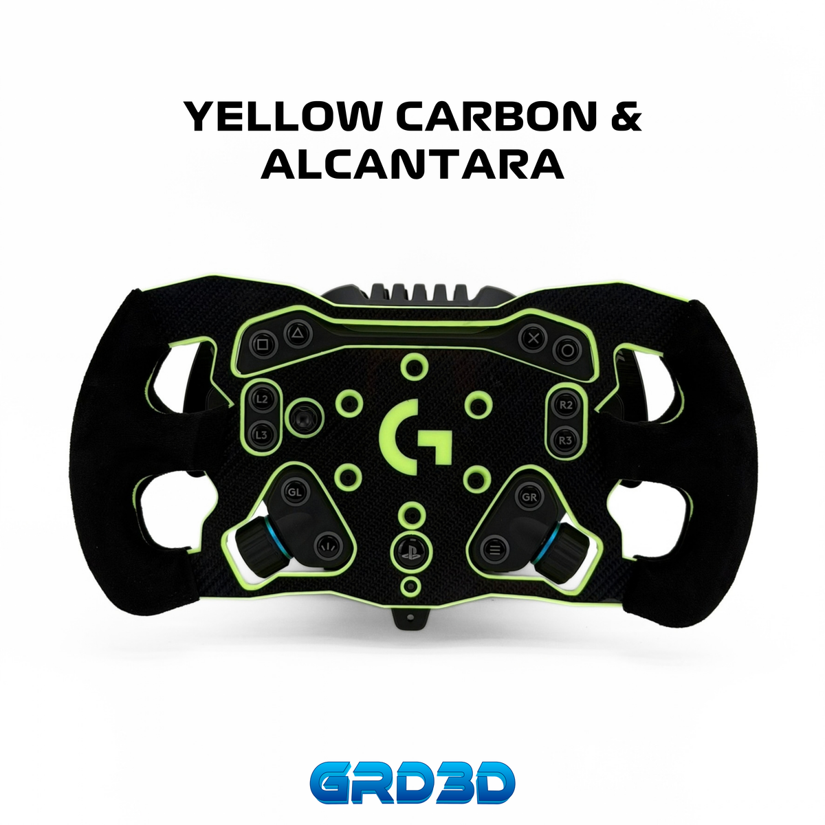 F1 Open Wheel Mod for Logitech RS50 Yellow Edition