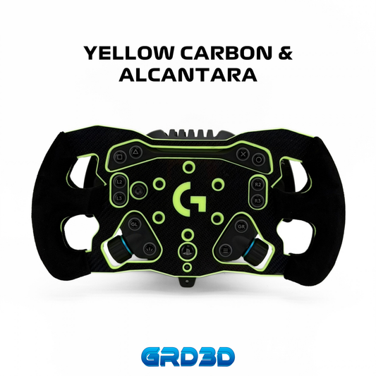 F1 Open Wheel Mod for Logitech RS50 Yellow Edition