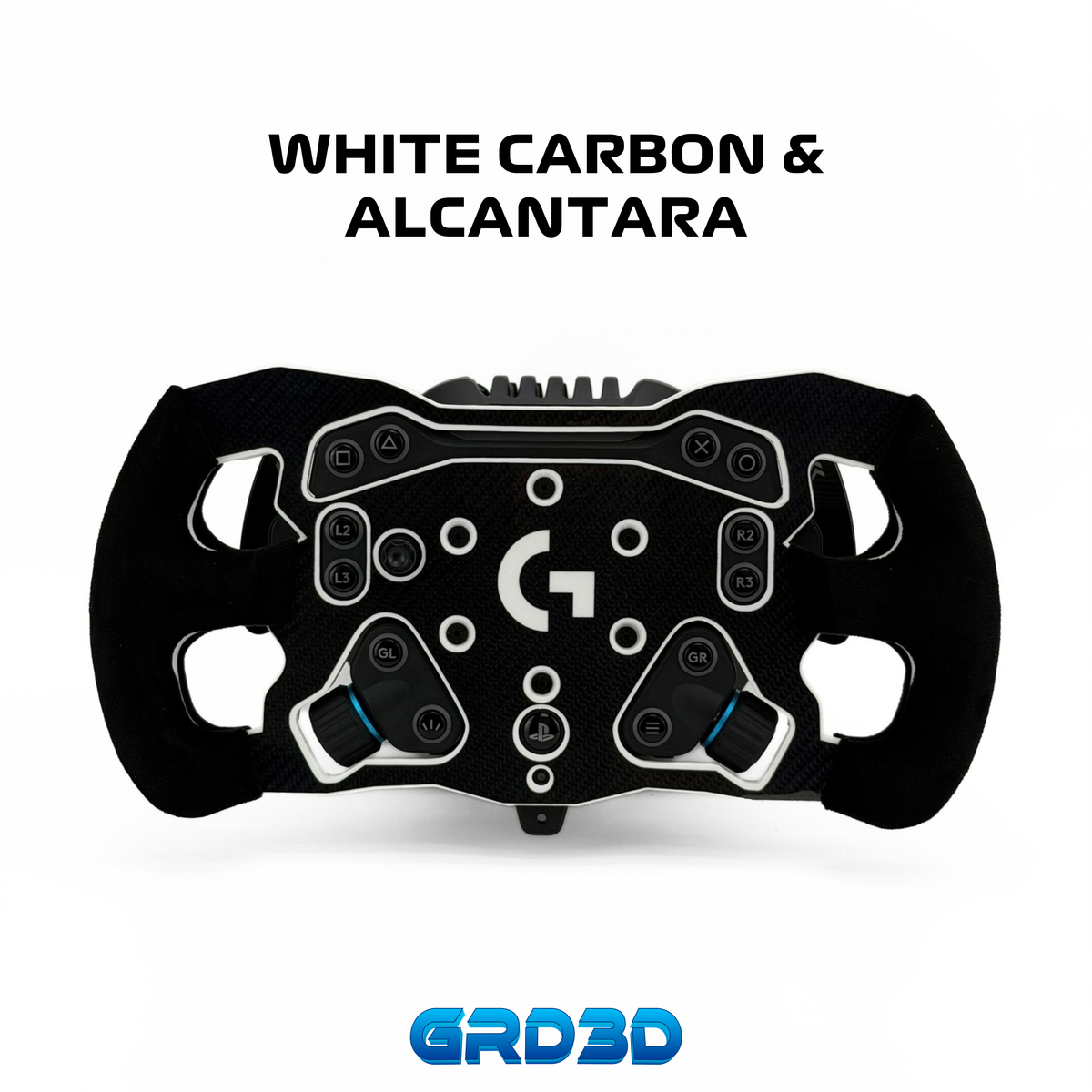 F1 Open Wheel Mod for Logitech RS50 White Edition