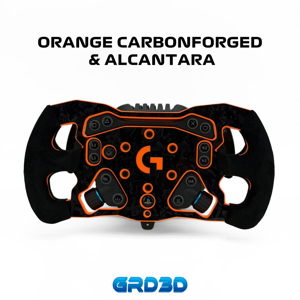 F1 Open Wheel Mod for Logitech RS50 Orange Edition