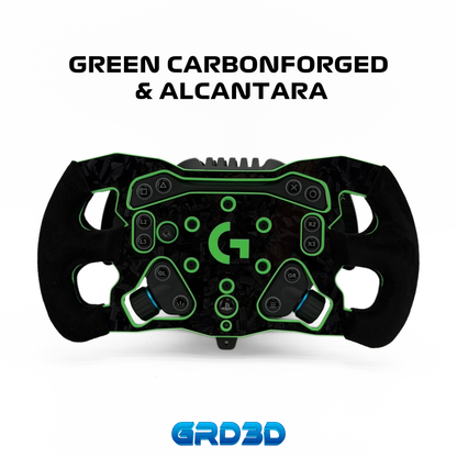 F1 Open Wheel Mod for Logitech RS50 Green Edition