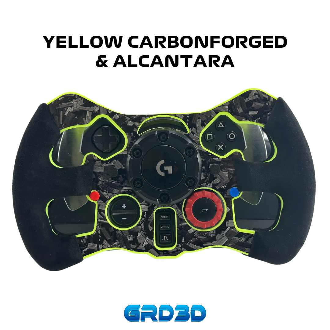 F1 Open Wheel Mod for Logitech G29 & G923 (PlayStation) Yellow Version