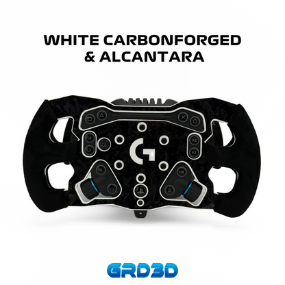F1 Open Wheel Mod for Logitech RS50 White Edition