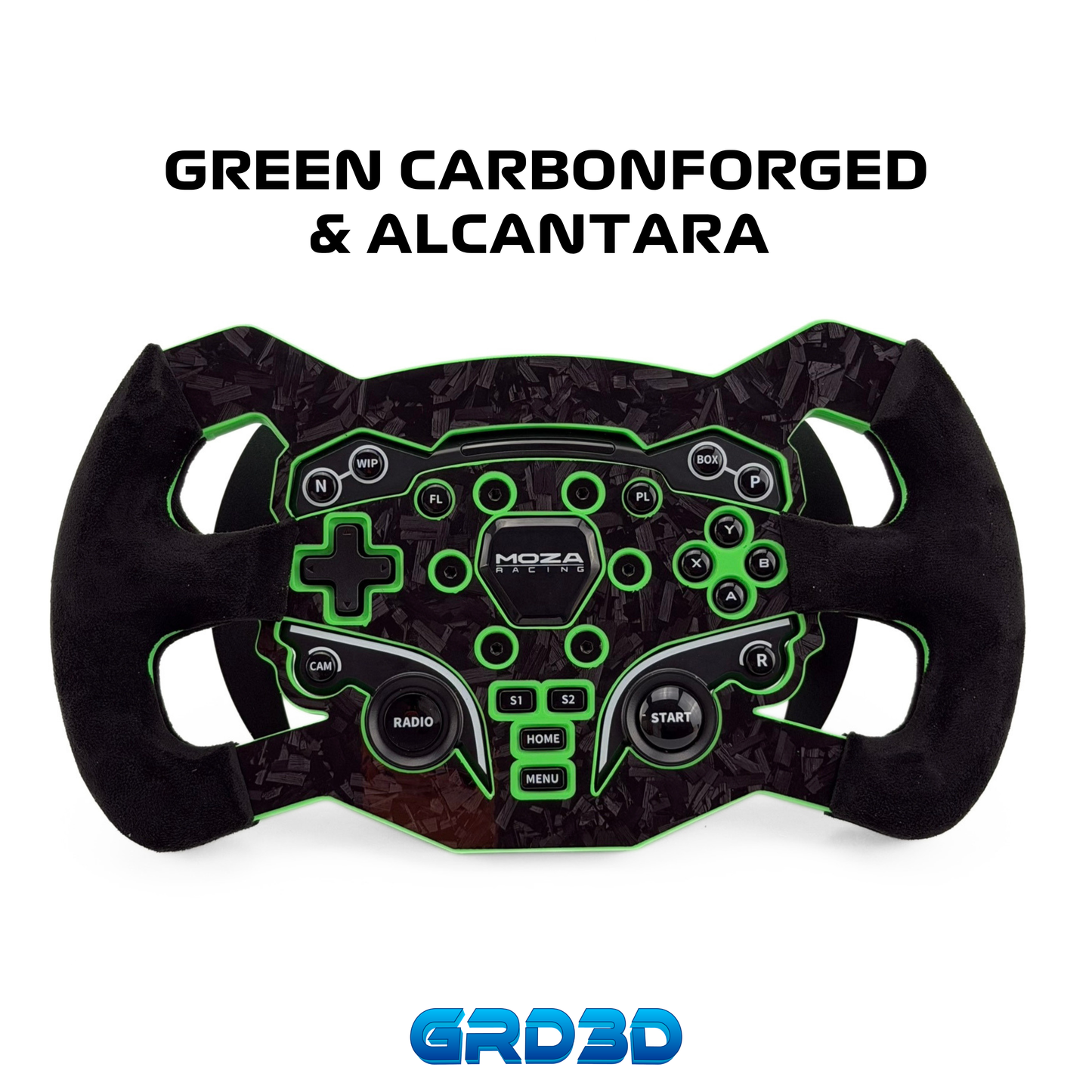 F1 Open Wheel Mod for Moza ES Green Edition