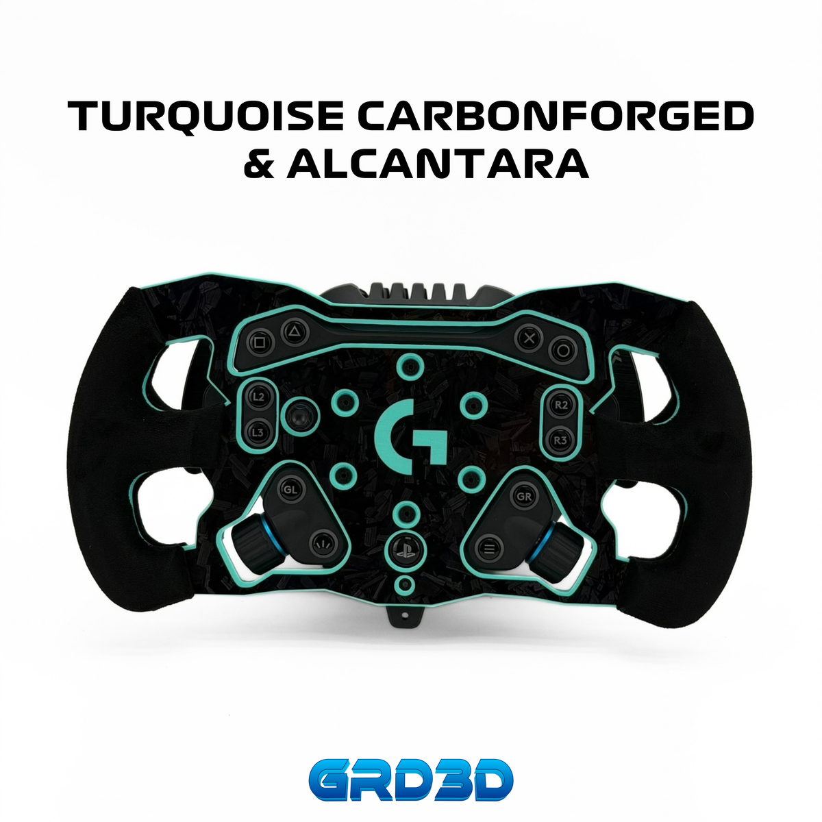 F1 Open Wheel Mod for Logitech RS50 Turquoise Edition