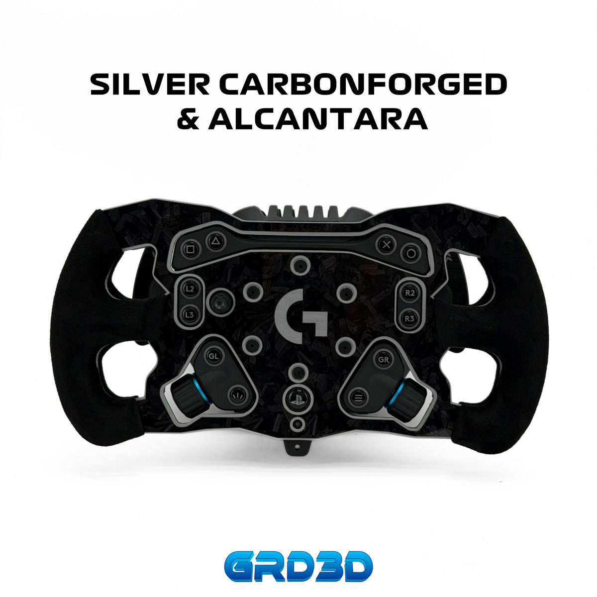 F1 Open Wheel Mod for Logitech RS50 Silver Edition