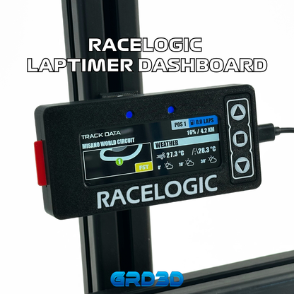GRD3D Racelogic Lap Timer – 4” Touch Screen Display Black Version