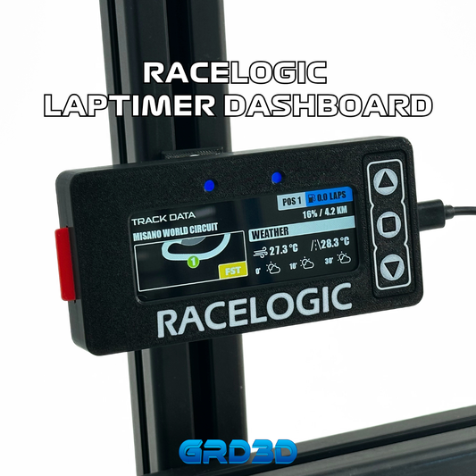 GRD3D Racelogic Lap Timer – 4” Touch Screen Display Black Version