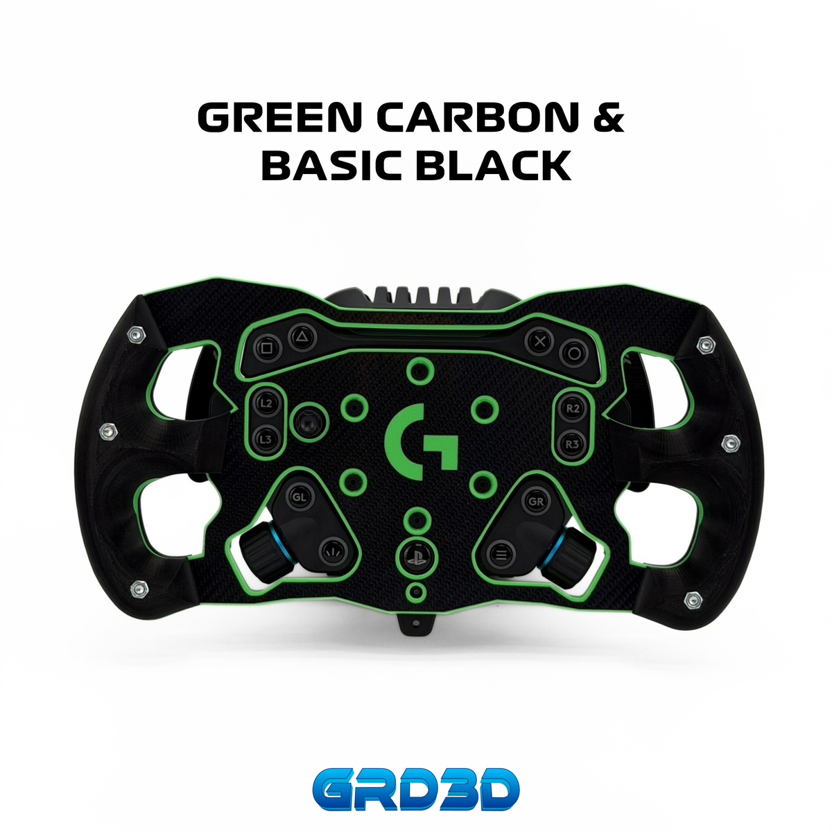 F1 Open Wheel Mod for Logitech RS50 Green Edition