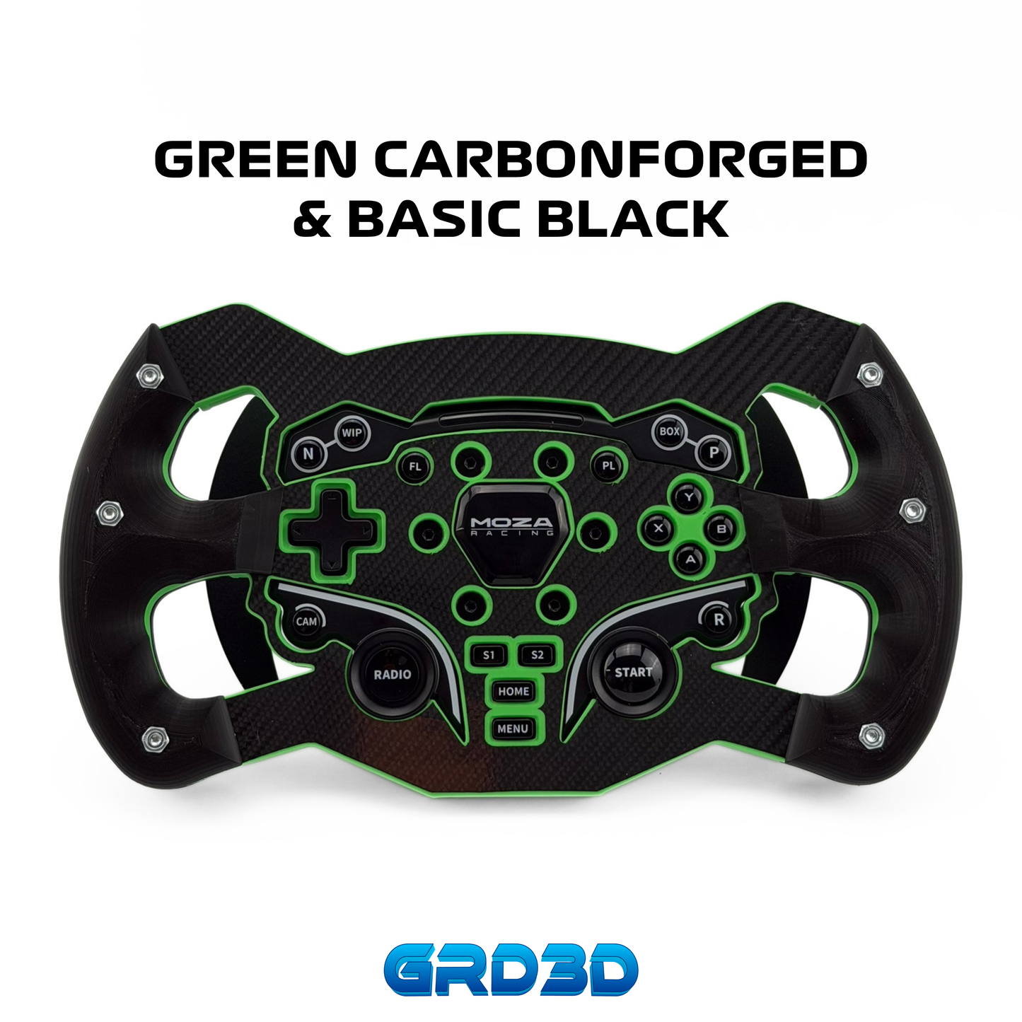 F1 Open Wheel Mod for Moza ES Green Edition