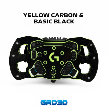 F1 Open Wheel Mod for Logitech RS50 Yellow Edition