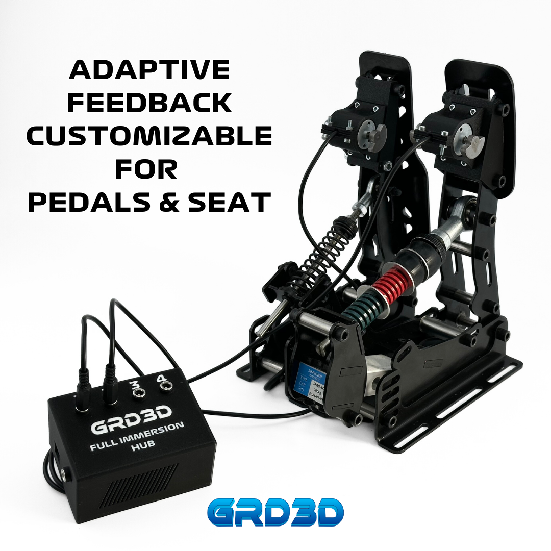 Full Immersion Kit – Modular Pedal & Seat Rumble System for Sim Racing – GRD3D