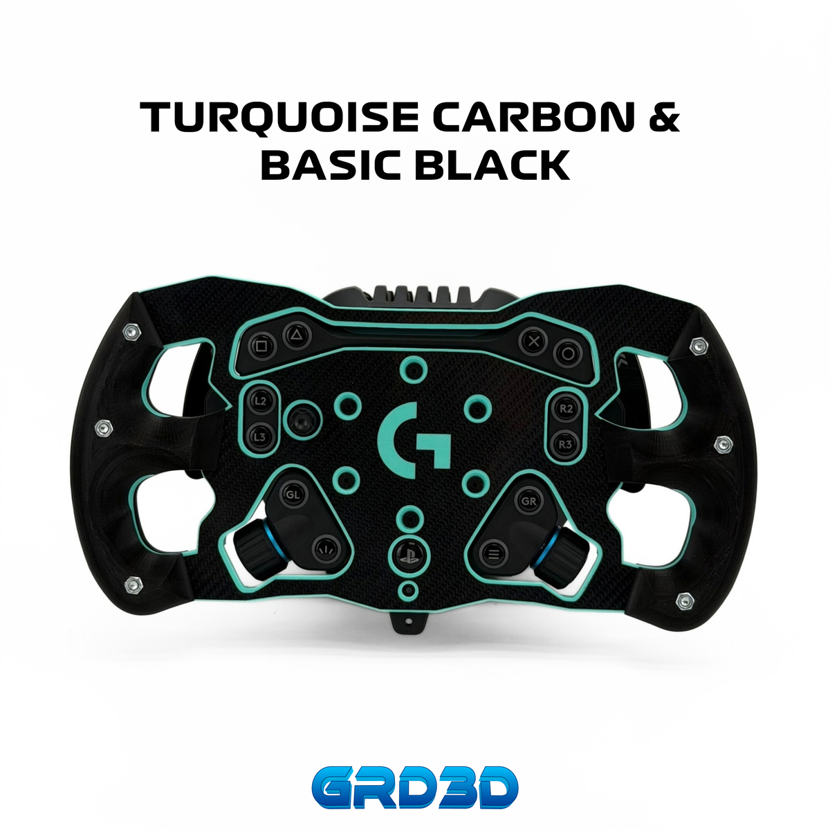 F1 Open Wheel Mod for Logitech RS50 Turquoise Edition
