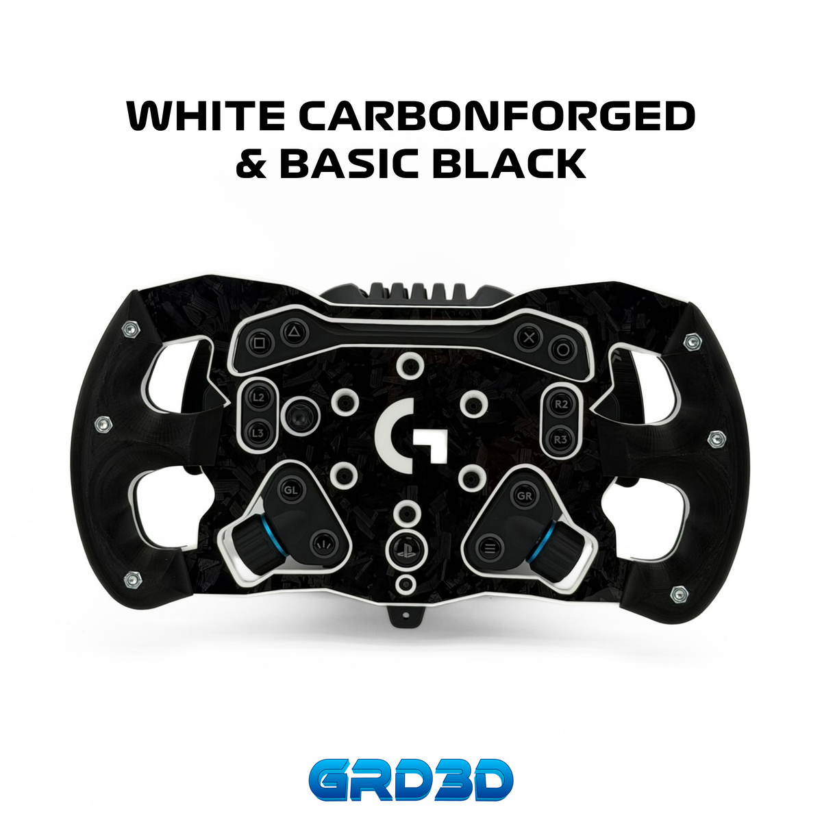F1 Open Wheel Mod for Logitech RS50 White Edition