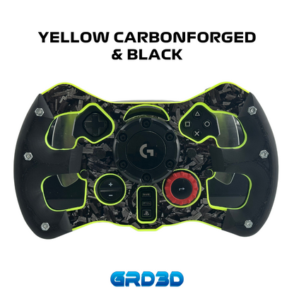 F1 Open Wheel Mod for Logitech G29 & G923 (PlayStation) Yellow Version