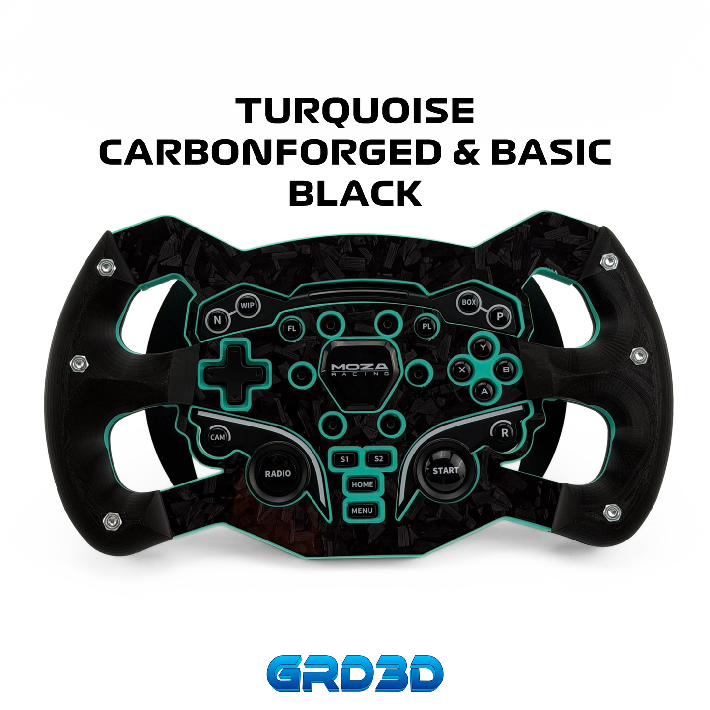 F1 Open Wheel Mod for Moza ES Turquoise Edition