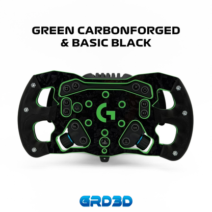 F1 Open Wheel Mod for Logitech RS50 Green Edition