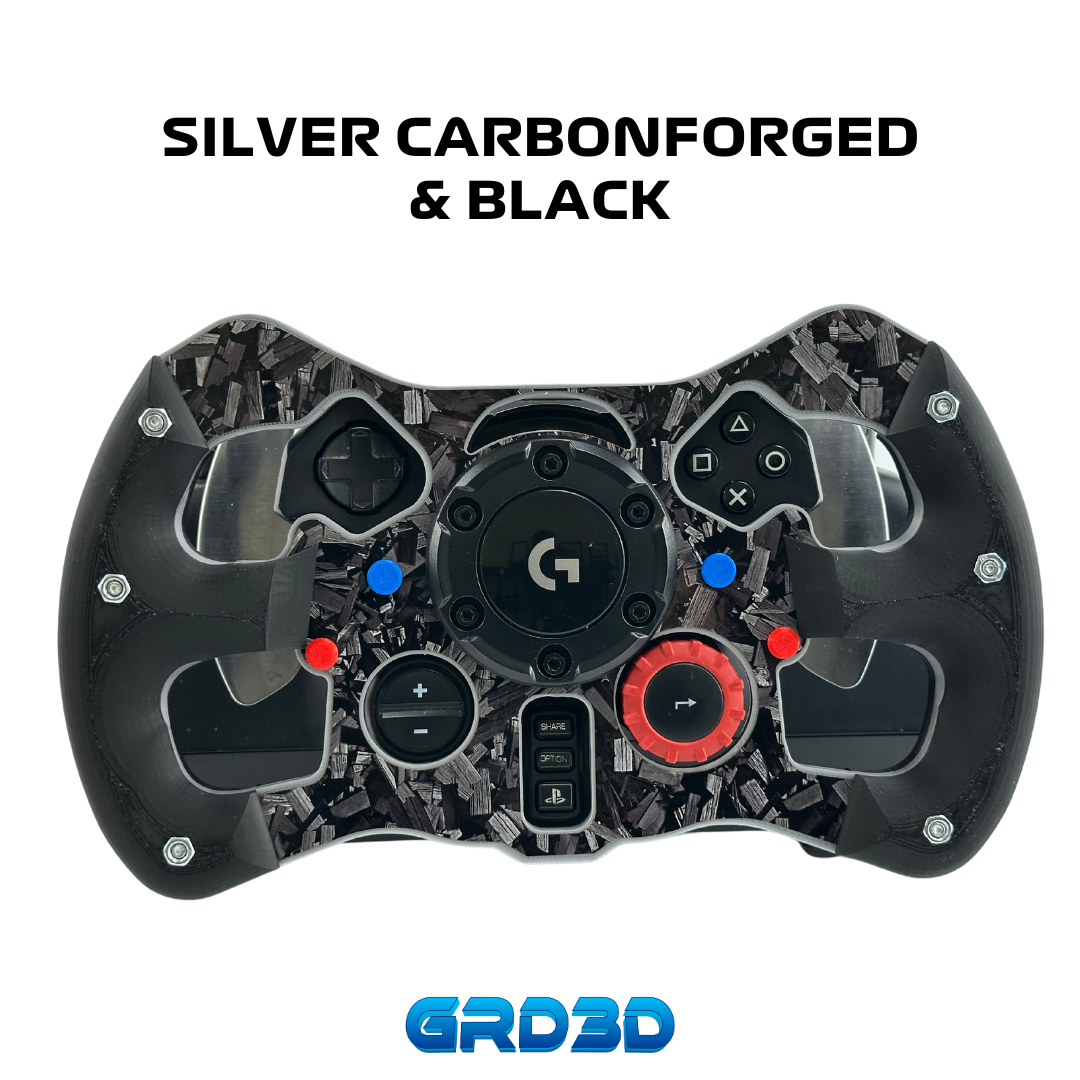 F1 Open Wheel Mod for Logitech G29 & G923 (PlayStation) Silver Version