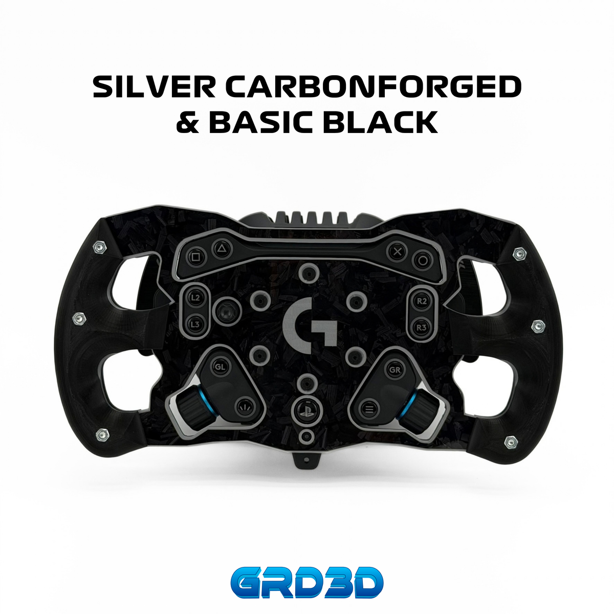 F1 Open Wheel Mod for Logitech RS50 Silver Edition