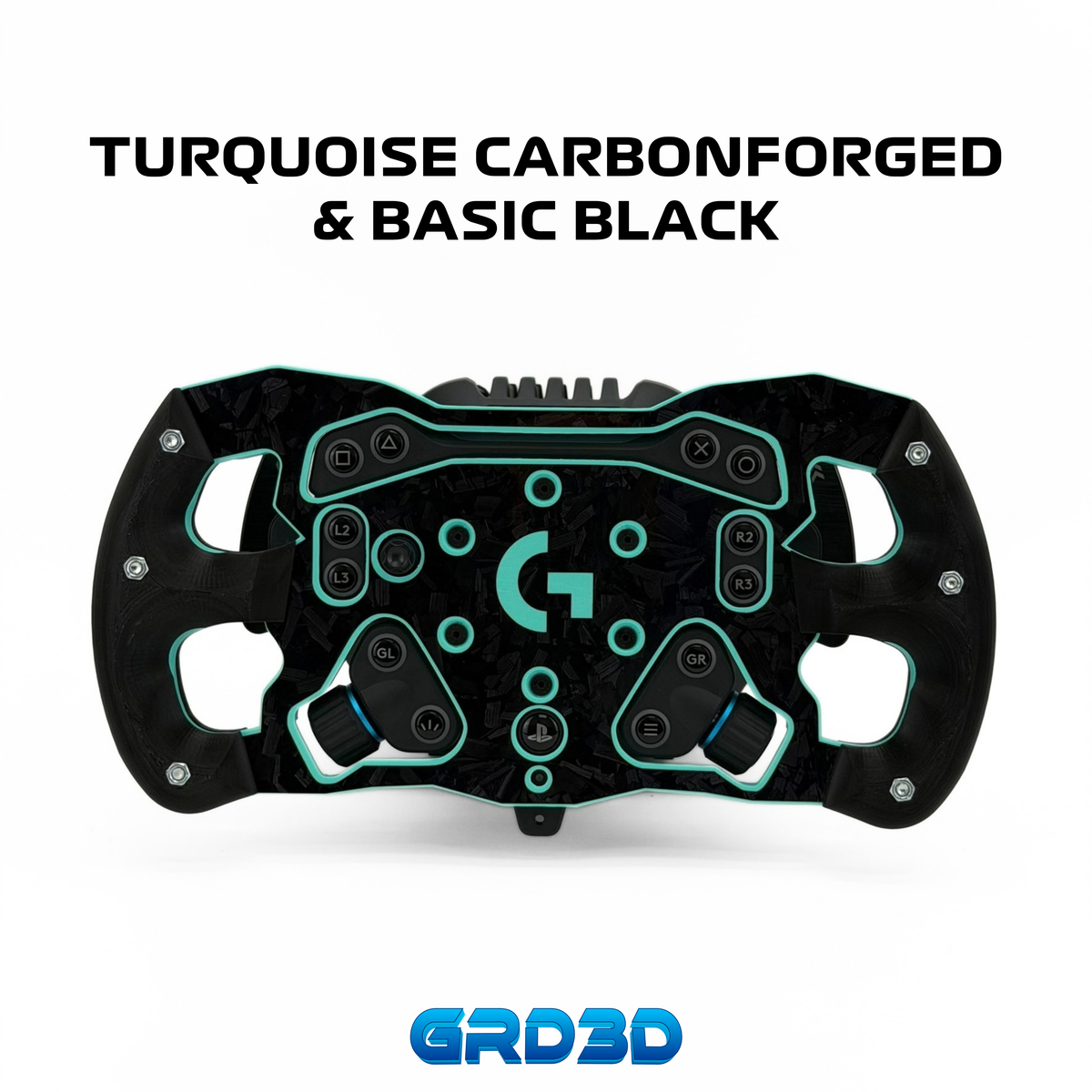 F1 Open Wheel Mod for Logitech RS50 Turquoise Edition