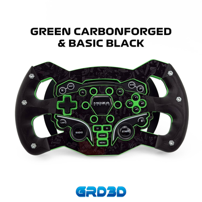 F1 Open Wheel Mod for Moza ES Green Edition