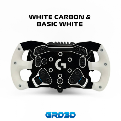 F1 Open Wheel Mod for Logitech RS50 White Edition