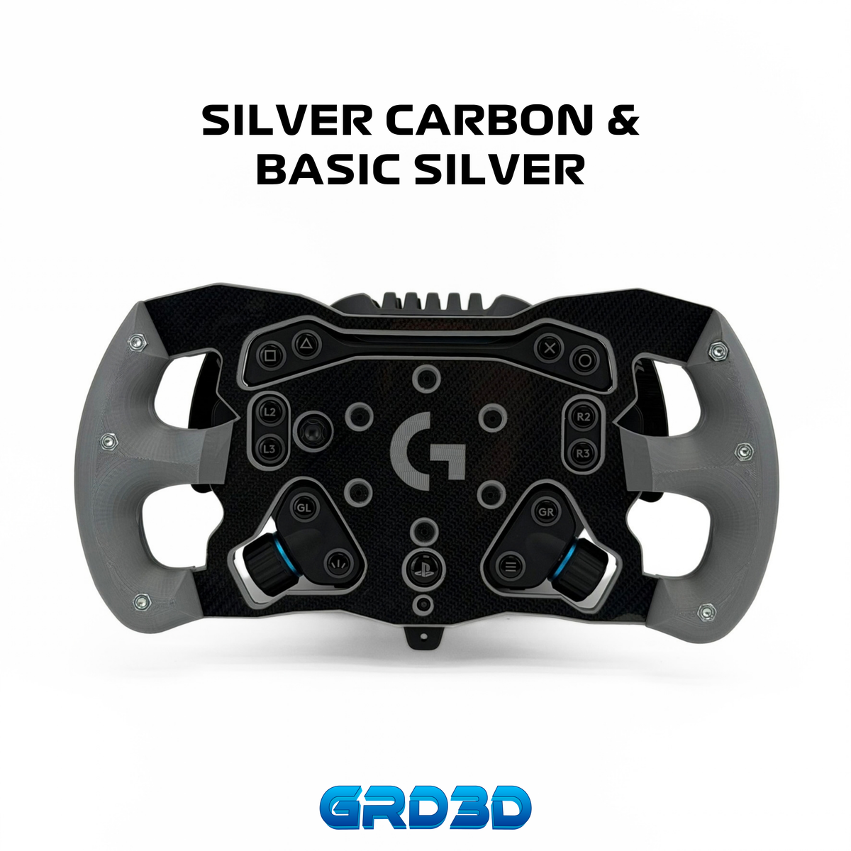 F1 Open Wheel Mod for Logitech RS50 Silver Edition