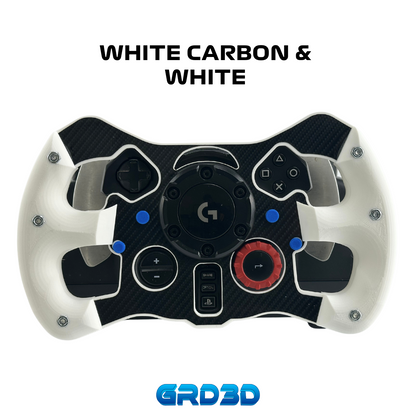 F1 Open Wheel Mod for Logitech G29 & G923 (PlayStation) White Version