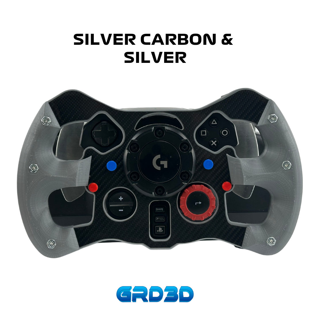 F1 Open Wheel Mod for Logitech G29 & G923 (PlayStation) Silver Version